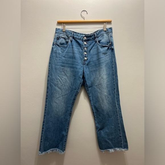 KanCan Taurus High Rise Straight Leg Medium Wash Jeans 15/31 - Picture 1 of 8